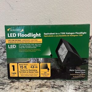 New Malibu low voltage LED Floodlight with Black Finish